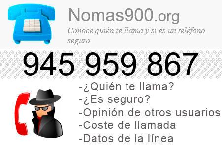 Teléfono 945959867