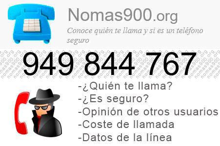 Teléfono 949844767