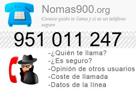 Teléfono 951011247