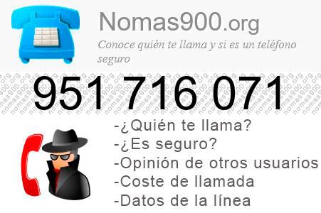 Teléfono 951716071