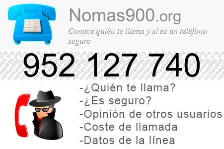 Teléfono 952127740
