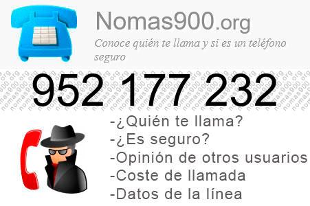 Teléfono 952177232