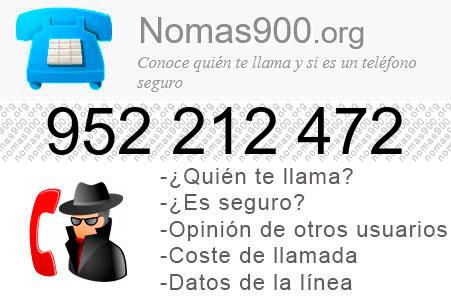 Teléfono 952212472