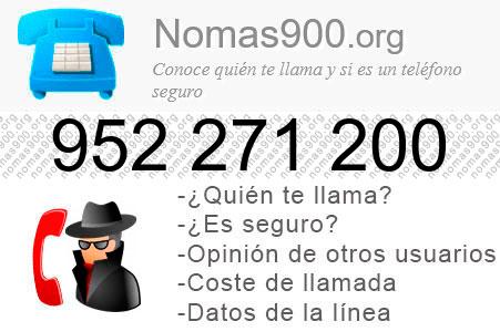Teléfono 952271200