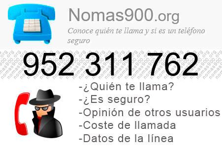Teléfono 952311762