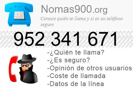 Teléfono 952341671