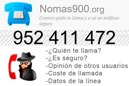 Teléfono 952411472