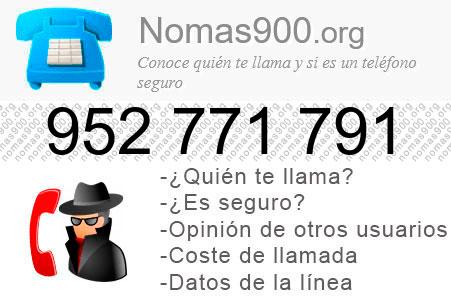 Teléfono 952771791