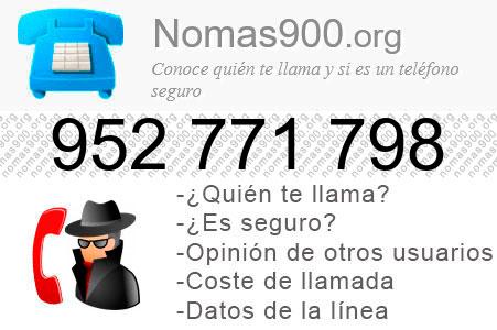 Teléfono 952771798