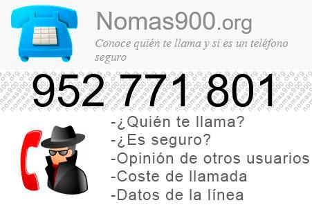 Teléfono 952771801