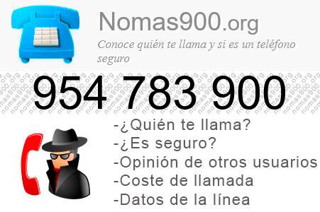Teléfono 954783900