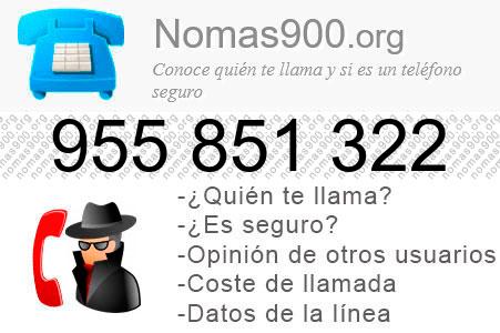 Teléfono 955851322