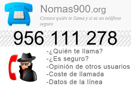 Teléfono 956111278