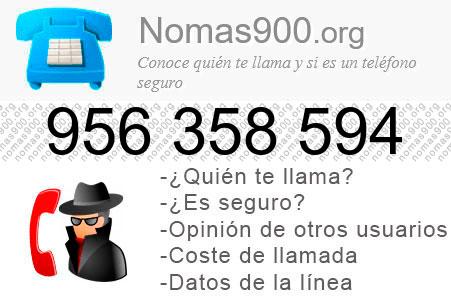 Teléfono 956358594