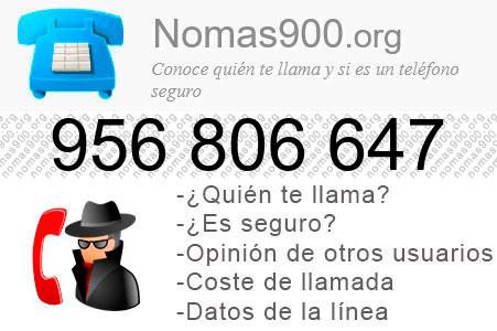 Teléfono 956806647