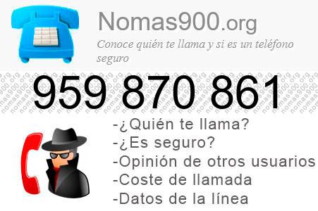 Teléfono 959870861