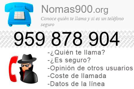 Teléfono 959878904