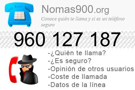 Teléfono 960127187