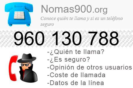 Teléfono 960130788