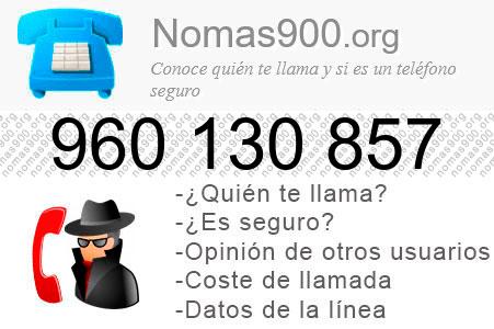 Teléfono 960130857