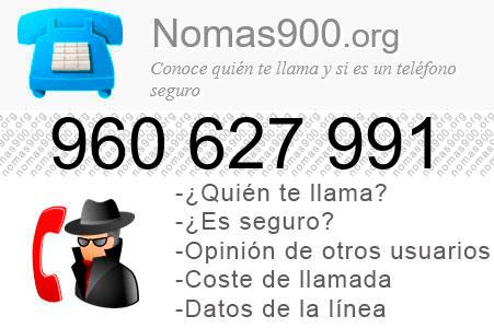 Teléfono 960627991