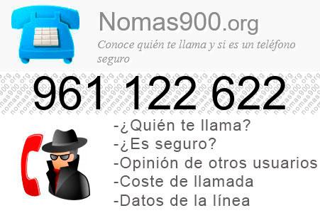 Teléfono 961122622
