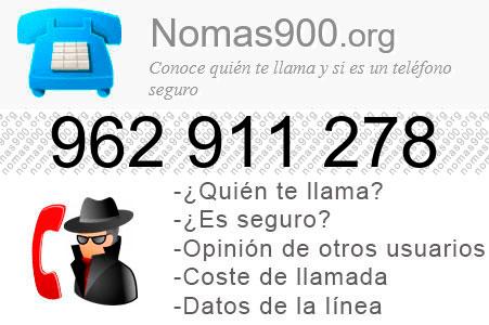 Teléfono 962911278