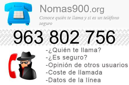 Teléfono 963802756
