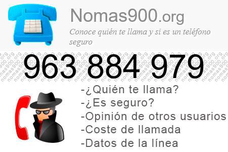 Teléfono 963884979