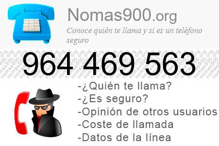 Teléfono 964469563
