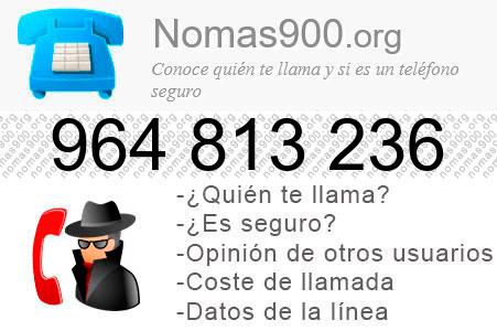 Teléfono 964813236