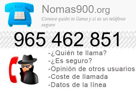 Teléfono 965462851
