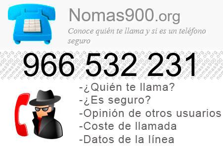 Teléfono 966532231