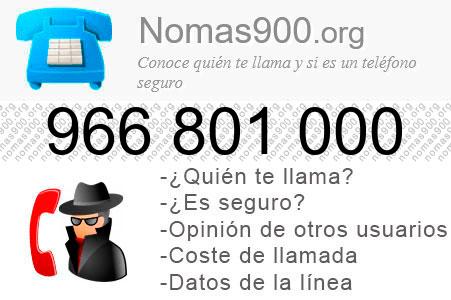 Teléfono 966801000