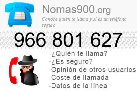 Teléfono 966801627