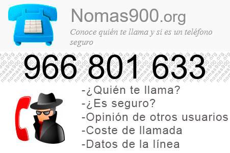 Teléfono 966801633