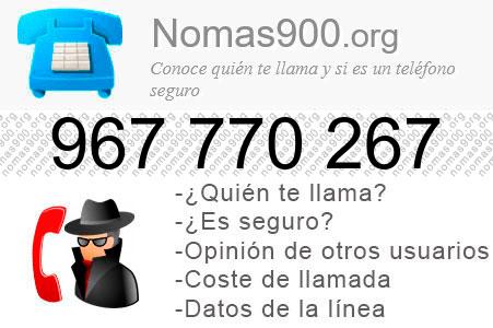Teléfono 967770267