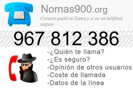 Teléfono 967812386