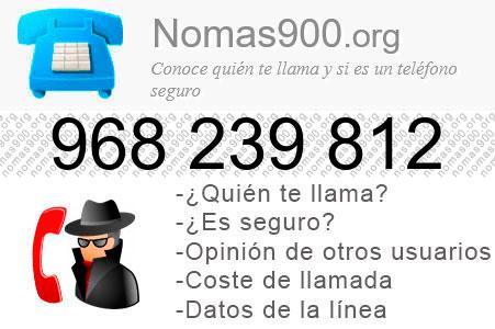 Teléfono 968239812