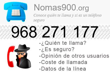 Teléfono 968271177