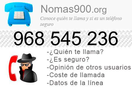 Teléfono 968545236