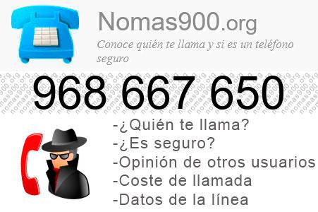 Teléfono 968667650