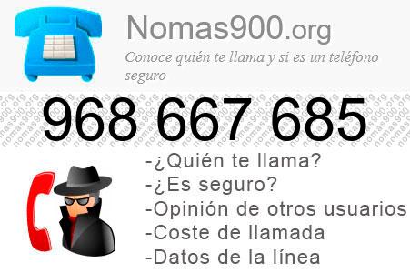 Teléfono 968667685