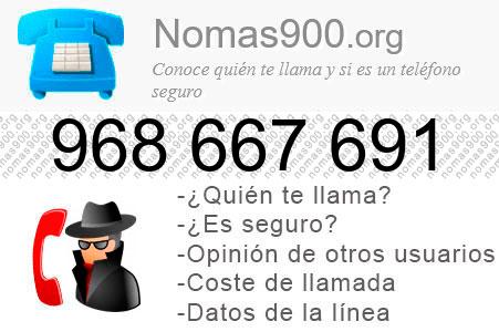Teléfono 968667691
