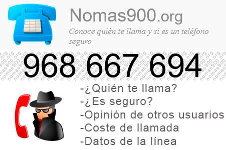 Teléfono 968667694