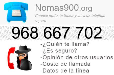 Teléfono 968667702