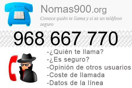 Teléfono 968667770