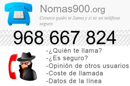 Teléfono 968667824