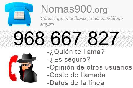 Teléfono 968667827