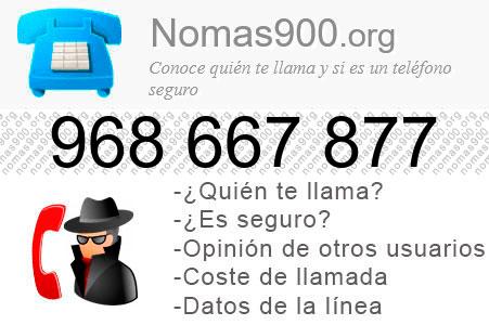Teléfono 968667877